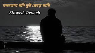 janatam jodi tui chere jabi song lofi _জানতাম যদি তুই ছেড়ে যাবি  (Slowed+Reverb) bangla sad song