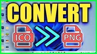How to Convert png to ico without losing quality | No Software |
