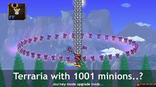 Terraria 1.4 mods made Journey mode better, with 1001 minions...