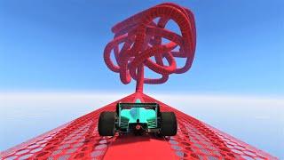 Mind-Blowing Overlapping Pipes - F1 Race