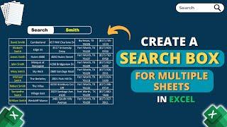 Create a Search Box for Multiple Sheets in Excel