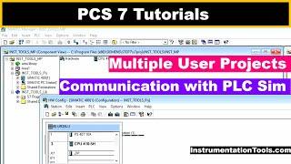 PCS 7: Multiple-User Projects, Communication with PLC Sim