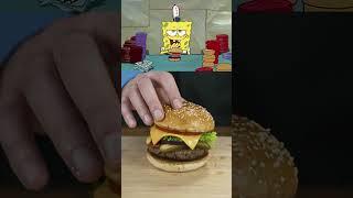 Spongebob's Krabby Patty Extra Onions One Crying Johnny, coming up! #spongebob #krabbypatty #burger