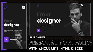 How to create a Responsive Portfolio Website for free with Angular 18, SCSS, and HTML! 