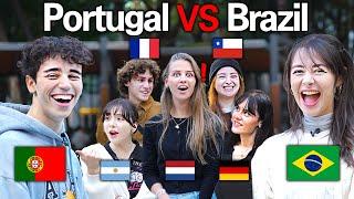 Street Interview l Portugal VS Brazil!! Can You Guess Who Is Brazilian??