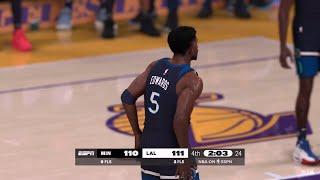 NBA 2K25 Ultra Modded Pre Season | LAKERS vs TIMBERWOLVES FULL GAME HIGHLIGHTS