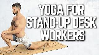 Yoga for Stand-Up Desk Workers | 10-Minute Routine for Relieving Stiffness from Standing All Day