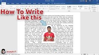 Wrap Text around Image in Microsoft Word