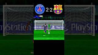 PSG vs Barcelona - penalty kick champion league final match #football #viral #fifa #shorts