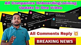 IT Companies Onboarding/Joining Breaking Update | Companies Onboarding Delay | Fresher Training 2024