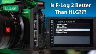 HLG vs FLOG 2:  What Is the BEST Picture Profile For Video on FUJIFILM Cameras?
