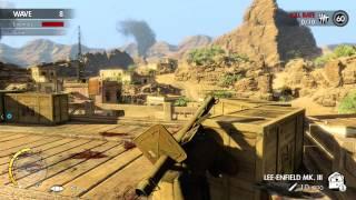 Sniper Elite 3 Survival Mode Gameplay Walkthrough Co-op in Beachhead "Sniper Elite 3 Survival"