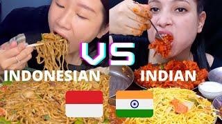 INDIAN VS INDONESIAN MUKBANGERS EATING ️