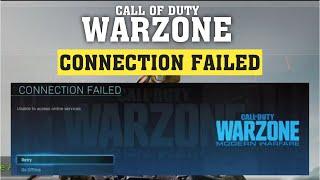 How to Fix Connection Failed on PS4 Call of duty Warzone & Modern Warfare