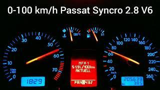 Passat 3B V6 Syncro 2.8 193 PS 0-100 km/h Beschleunigung