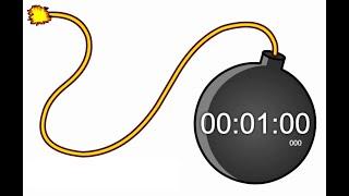 1 Minute Countdown Timer with Alarm (Loud Boom Sound) #timer #timers #1minute #1minutetimer #alarm
