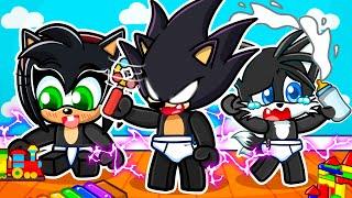 Having a BABY DARK SONIC FAMILY in Roblox!