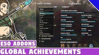 Kyoma's Global Achievements | ESO Addon Spotlight | Elder Scrolls Online Best Addons