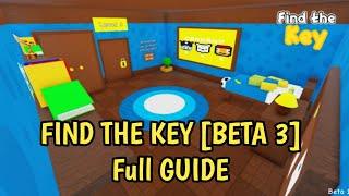 Roblox Find The Key [Beta Update 3]  | Full Walkthrough | How To Find All Keys And Get All Badges