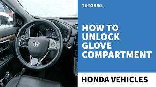 So entriegeln Sie jedes Honda-Handschuhfach - Honda CRV Handschuhfach entriegeln