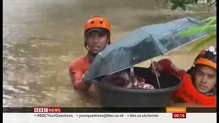 Weather Events 2021 - Super typhoon Rai strikes (1) (Philippines) - BBC - 17th December 2021