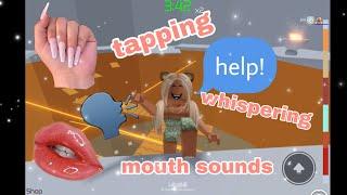 roblox asmr~ PLAYING TOH (mouth sounds, whispering, and tapping)