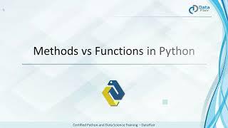 Python Methods vs Functions