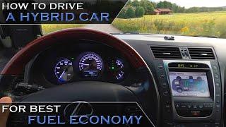 How to drive a hybrid car for best fuel economy? Eco-driving tips with Lexus GS450h