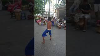 Cartagena street groups performing dances