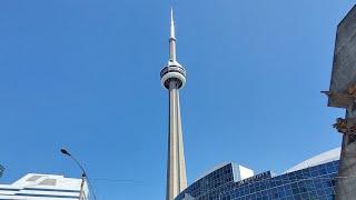 GOING UP 147 FLOORS! CN Tower Toronto REVISITED! Queue, Elevator Rides & Observatory Views! (2022)