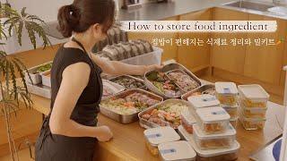 SUB) How to do housework twice as fast How to make a meal kit and organize your food storage