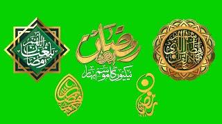 Ramadan Green Screen: Top 6 Ramazan Chroma Key Logo Animations | No Copyright