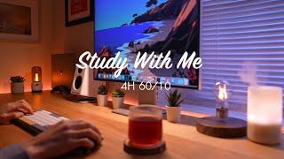 4-Hour Study with Me / Pomodoro Timer 60-10 / Lo-Fi Relaxing Music / Day 136