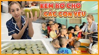 Nguyễn Huỳnh Như trổ tài làm hơn 200 hủ kem bơ cho các con thân yêu