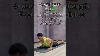 Correct way to do Cobra Pose | Don't make silly mistakes | #rishikeshyoga #shorts #yogareels ‍