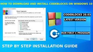 How to download and Install CodeBlocks on Windows 10