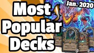 Most Popular Decks Jan 2020 - The Monthly Meta - Hearthstone Descent Of Dragons