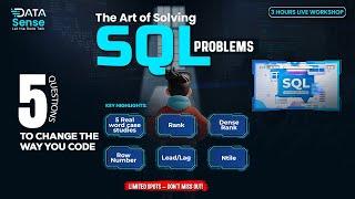 The Art of Solving SQL Questions: Mastering Window Functions | Live Problem Solving