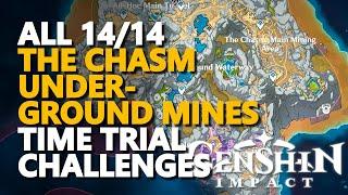 All The Chasm Underground Mines Time Trial Challenges Genshin Impact