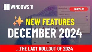 Windows 11 24H2: December 2024 update new features — the last rollout of the year (KB5048667)