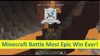 Most Unbelievable Win Ever!: Minecraft Battle Mini-Game