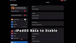 iPadOS Beta to Stable 