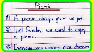 10 lines essay on Picnic in English | Picnic essay 10 lines in English | 10 lines on picnic essay