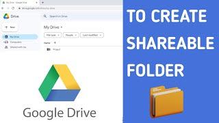 How to create Google Drive link to share files | To create shareable folder
