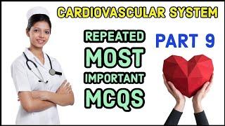 RRB 2024 Staff Nurse Exam Questions and answers part 9 Cardiovascular system