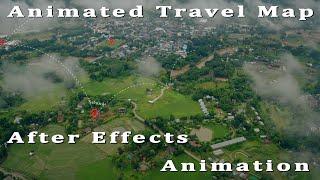 Animated Travel Map || After Effects || Animation || Spectra FX Hub