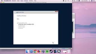 Installing Windows Server 2019 Server Core Evaluation Version in VirtualBox on macOS