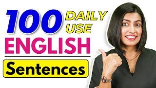 दिमाग में छप जायेंगे 100 Daily Use English Sentences, English Speaking Practice | EnglishConnection