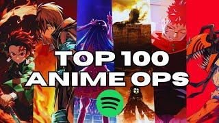 TOP 100 MOST STREAMED ANIME OPENINGS ON SPOTIFY [Updated July 2024]