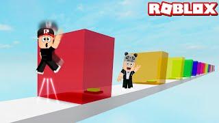 Zıplayarak Yüksek Duvarları Aş ve Parkuru Bitir!! - Panda ile Roblox Jump Over The Walls